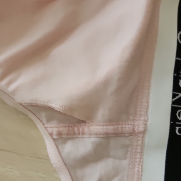 Calvin Klein Womens Modern Cotton Lightly Lined Pink Triangle Bralette Size M - Picture 8 of 9
